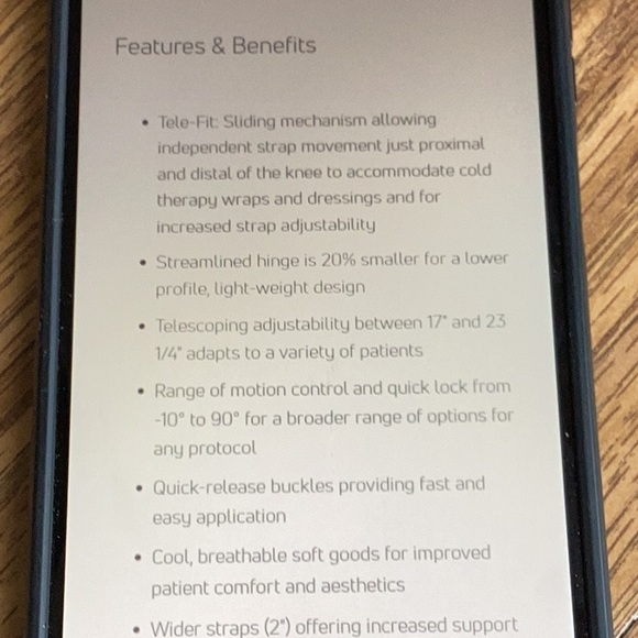 Therapy Don Joy Knee Brace TROM ADVANCE XL LARGE w/ instructions DONJOY - Picture 7 of 15